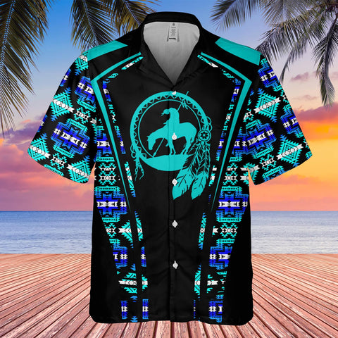 GB-HW000324 Tribe Design Native American Hawaiian Shirt 3D