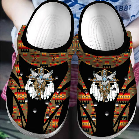 CRC0034 Pattern Native American  Crocs Clogs Shoes