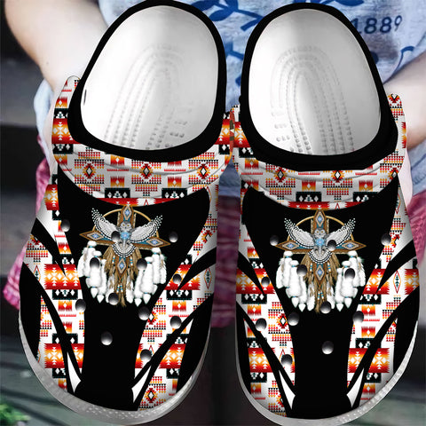 CRC0035 Pattern Native American  Crocs Clogs Shoes