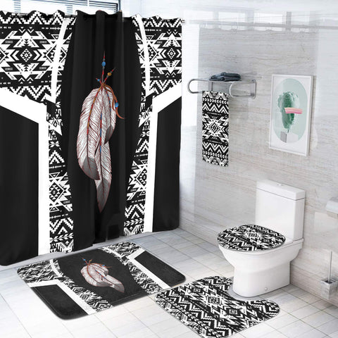 BS-000199 Pattern Native American Bathroom Set