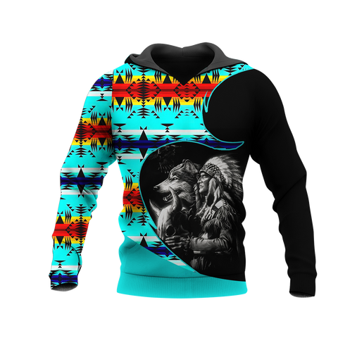 Powwow StoreHD0011214 Pattern Native Pride 3D Hoodie