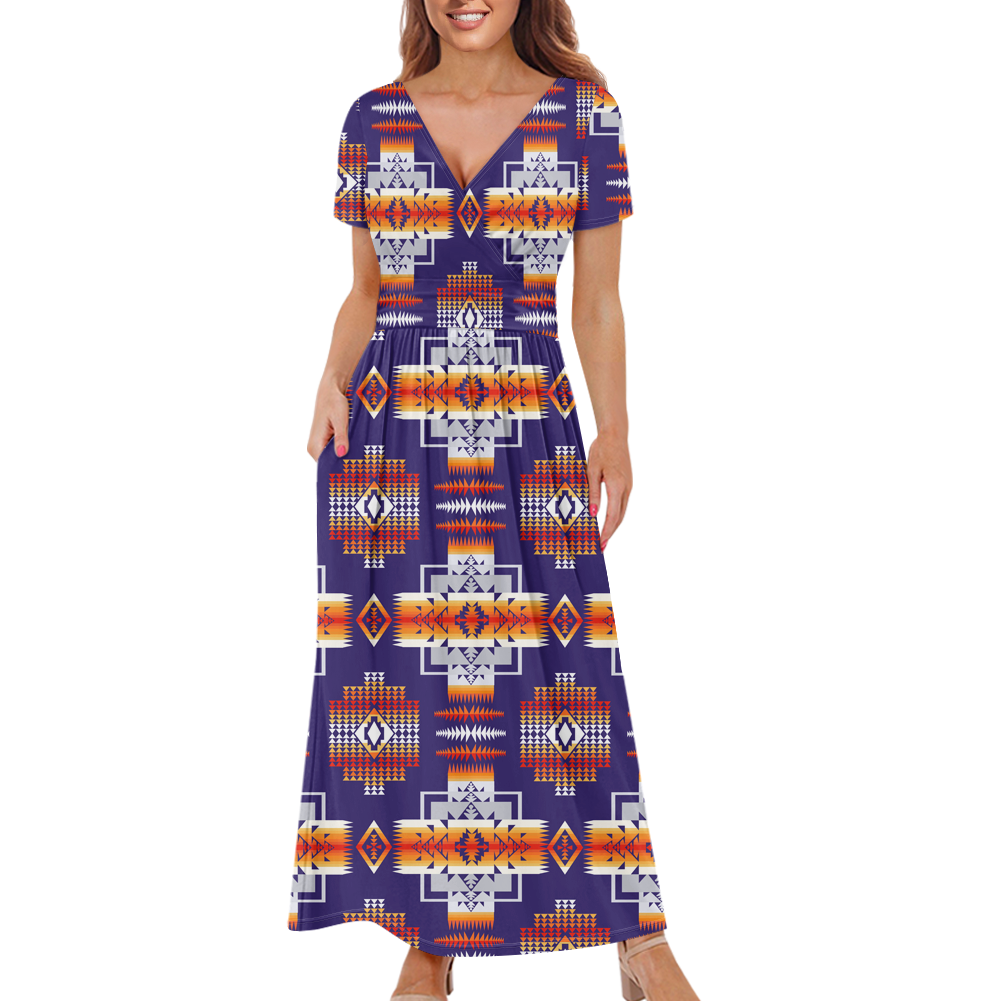 Powwow StoreGBNAT0004 Pattern Native Ladies Dress