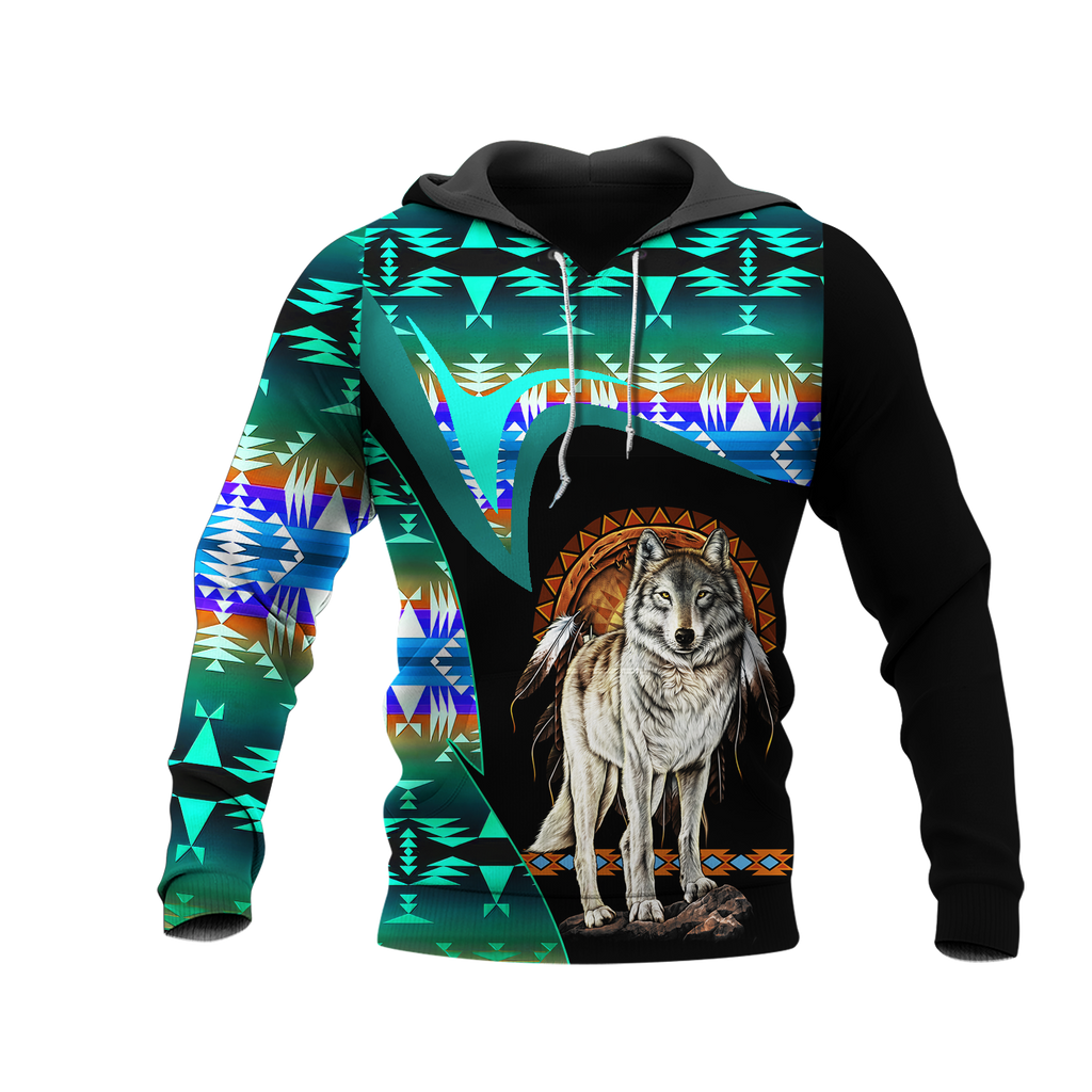 Powwow StoreHD0011532 Pattern Native Pride 3D Hoodie