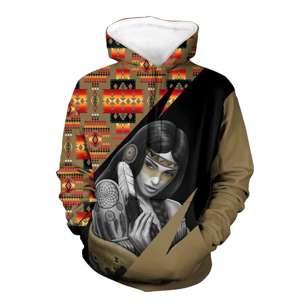 Powwow StoreHD0012141 Pattern Native Pride 3D Hoodie