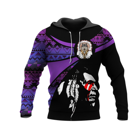 Powwow StoreHD000815 Pattern Native Pride 3D Hoodie