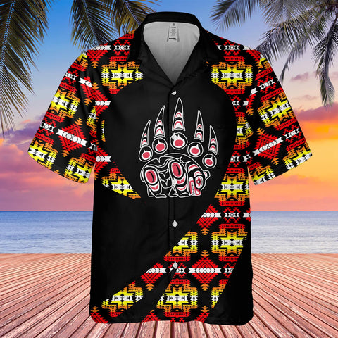 GB-HW000847 Tribe Design Native American Hawaiian Shirt 3D