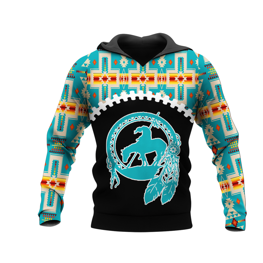 Powwow StoreHD0012271 Pattern Native Pride 3D Hoodie