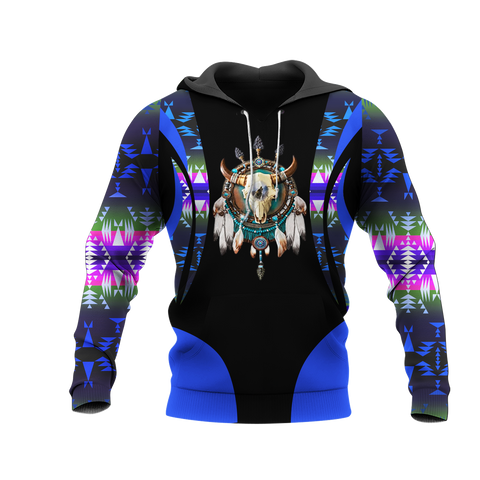 Powwow StoreHD001137 Pattern Native Pride 3D Hoodie