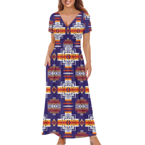 Powwow StoreGBNAT0004 Pattern Native Ladies Dress