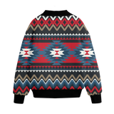 Powwow Storegb nat00529 pattern native american unisex knitted fleece lapel outwear