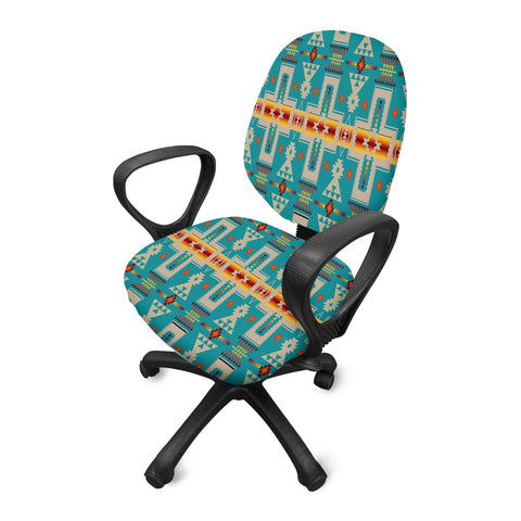 Powwow StoreGBNAT0006205 Design Native American Office Chair Cover