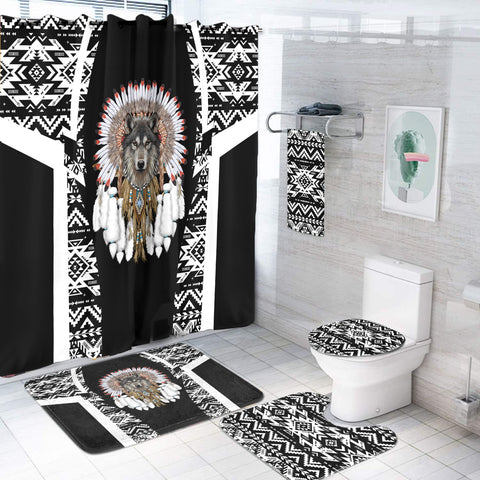 BS-000195 Pattern Native American Bathroom Set