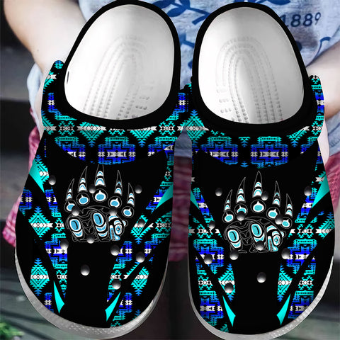 CRC0041 Pattern Native American  Crocs Clogs Shoes