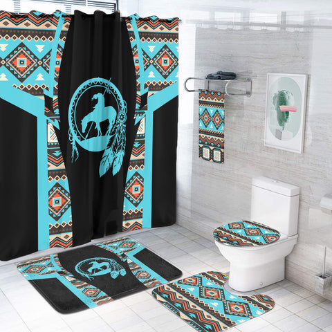 BS-000237 Pattern Native American Bathroom Set