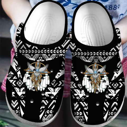 CRC0044 Pattern Native American  Crocs Clogs Shoes