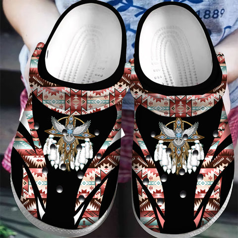 CRC0043 Pattern Native American  Crocs Clogs Shoes