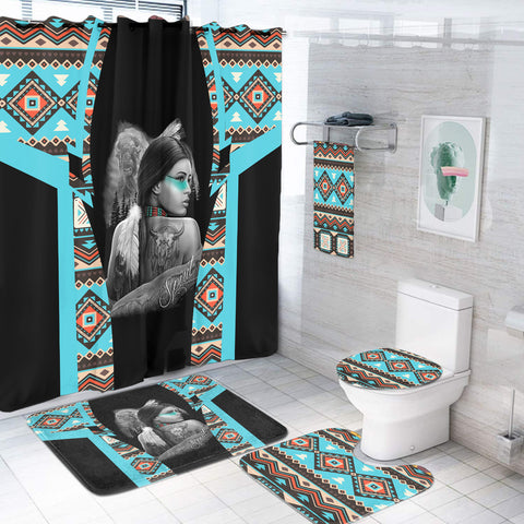 BS-000235 Pattern Native American Bathroom Set