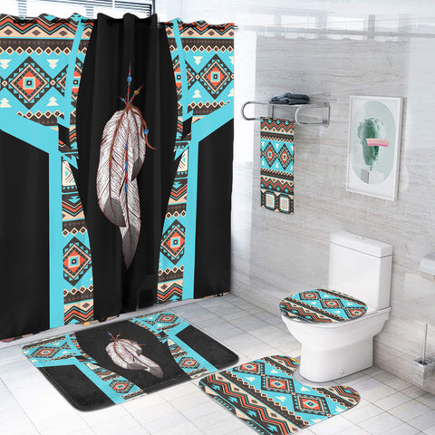 BS-000234 Pattern Native American Bathroom Set