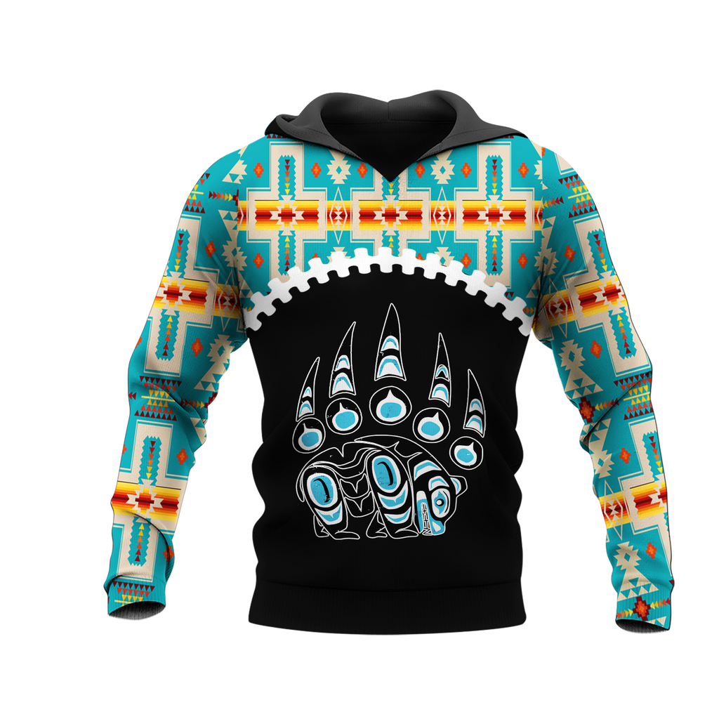 Powwow StoreHD0012286 Pattern Native Pride 3D Hoodie