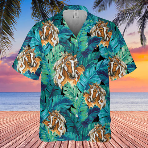 Powwow StoreGBHW001017 Tribe Design Native American Hawaiian Shirt 3D