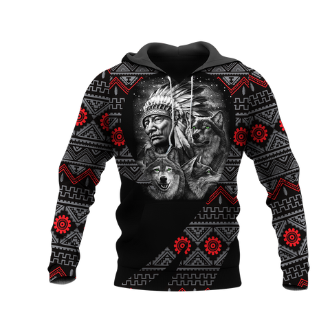 Powwow StoreHD0011626 Pattern Native Pride 3D Hoodie