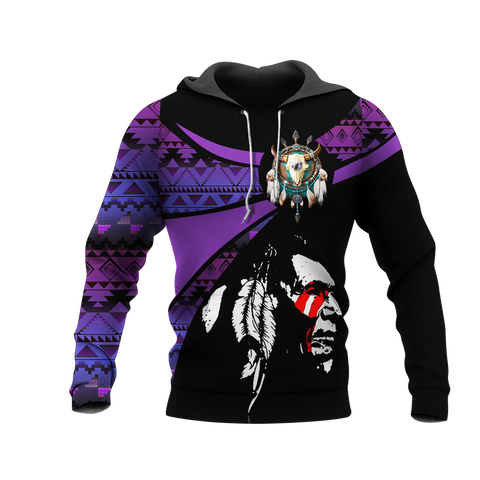 Powwow StoreHD000816 Pattern Native Pride 3D Hoodie