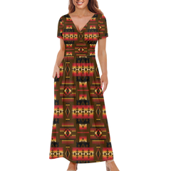 Powwow StoreGBNAT0004608 Pattern Native Ladies Dress