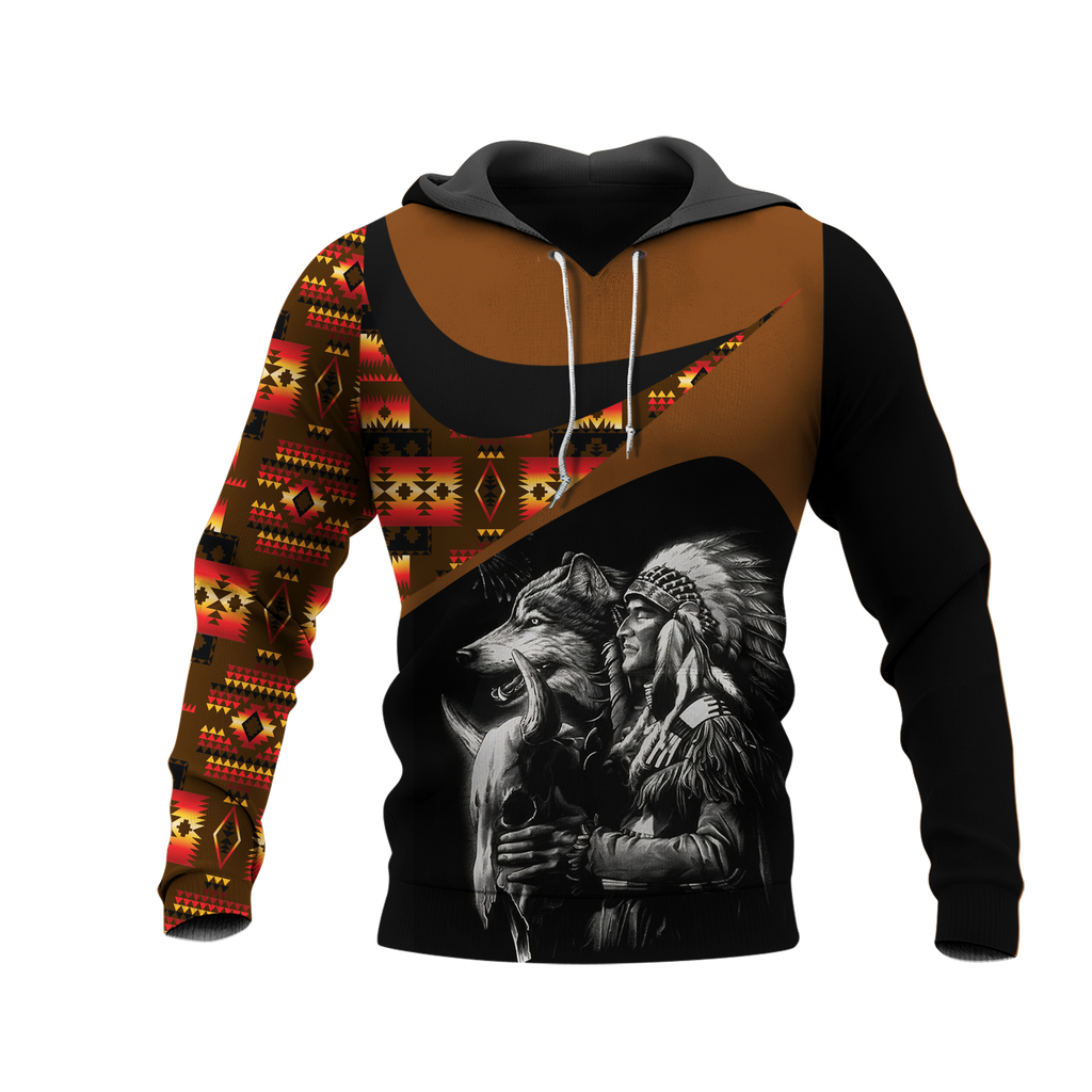 Powwow StoreHD0011421 Pattern Native Pride 3D Hoodie