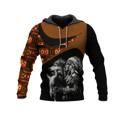 Powwow StoreHD0011421 Pattern Native Pride 3D Hoodie