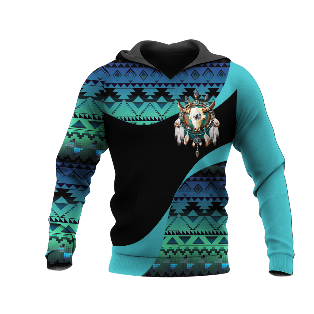 Powwow StoreHD0012002 Pattern Native Pride 3D Hoodie