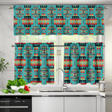 GB-NAT00046-01 Pattern Native American  Curtain Valance and Kitchen Tiers Set