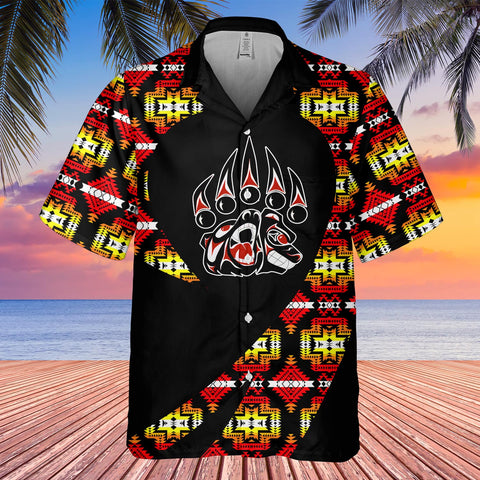 GB-HW000849 Tribe Design Native American Hawaiian Shirt 3D