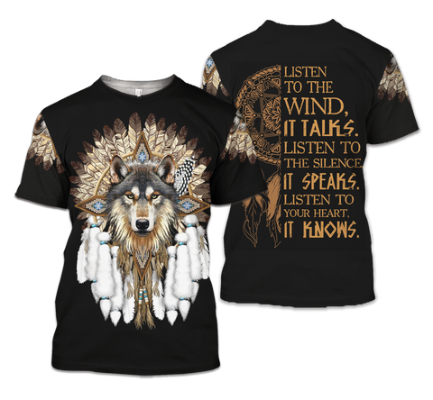 TS00154  Pattern Native American Unisex 3D T-Shirt