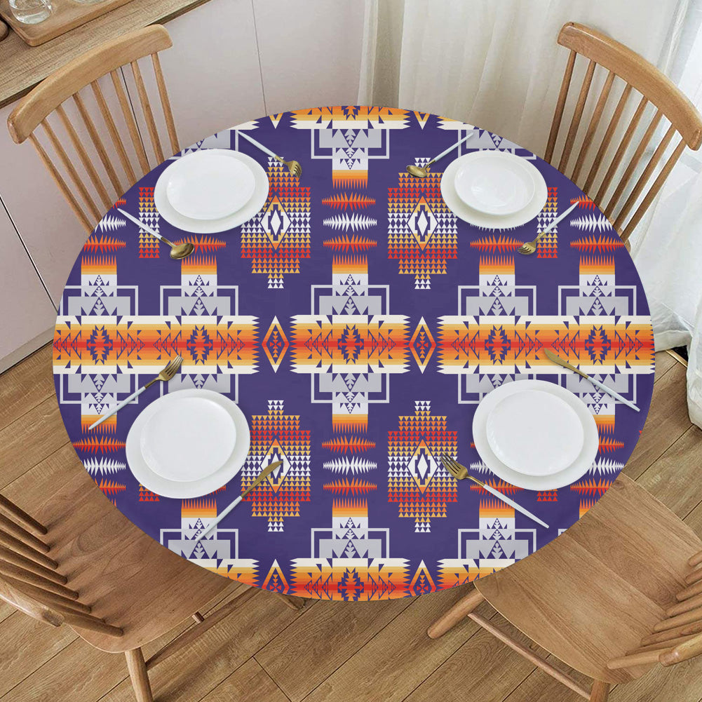Native Table Setting Fest GB-NAT0004 Pattern Native American Round Table Set – Powwow Store