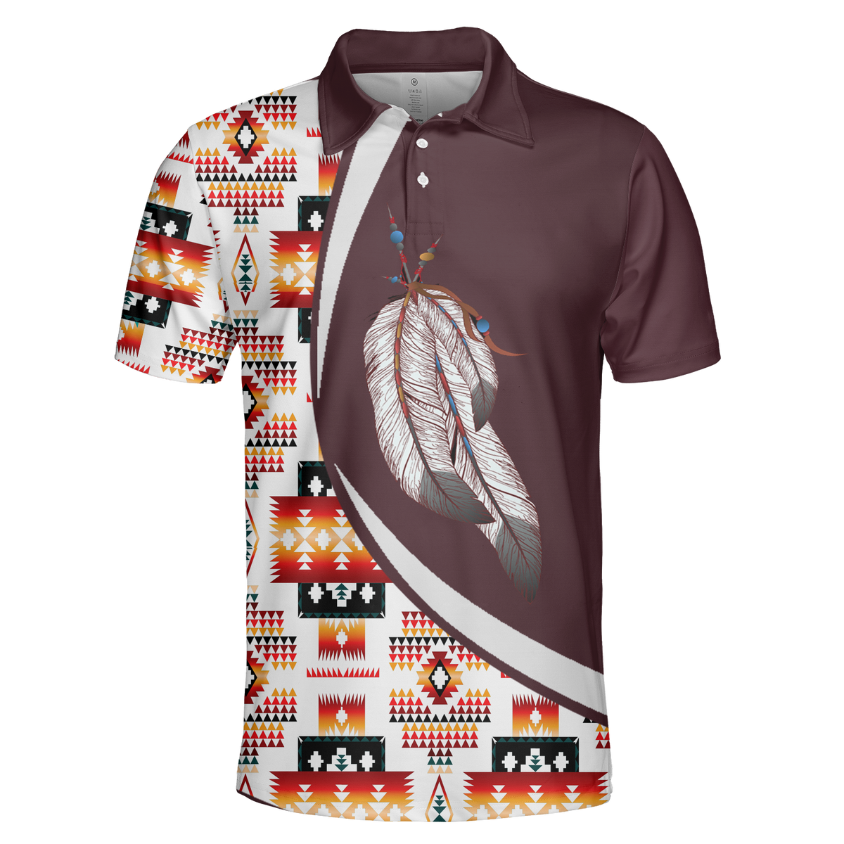 Powwow StorePOLO0016 Native American  Polo TShirt 3D