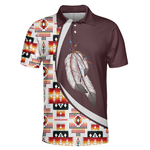 POLO0016 Native American  Polo T-Shirt 3D