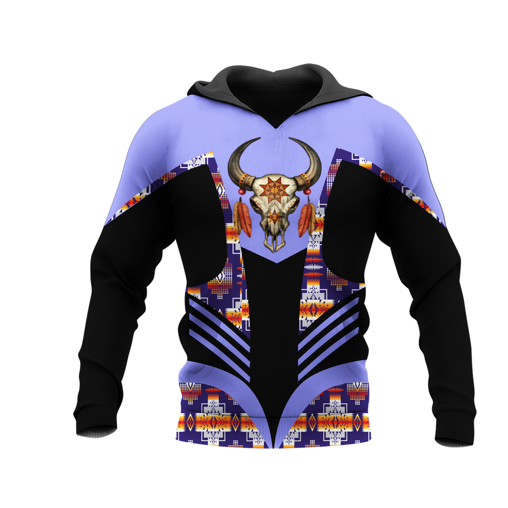 Powwow StoreHD001162 Pattern Native Pride 3D Hoodie