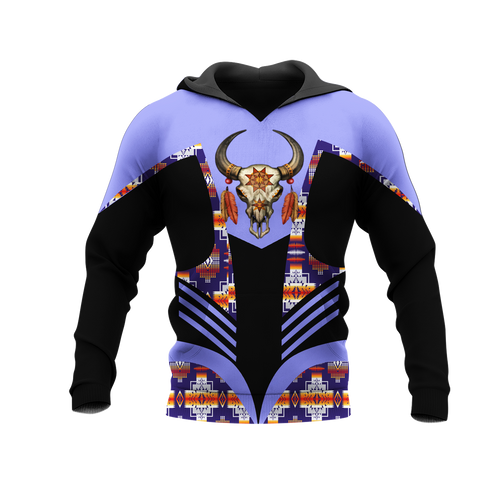 Powwow StoreHD001162 Pattern Native Pride 3D Hoodie