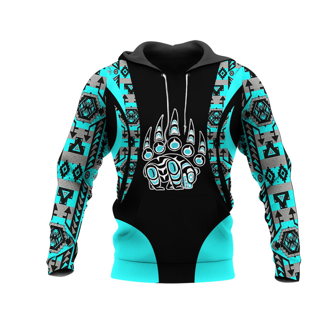 Powwow StoreHD001089 Pattern Native Pride 3D Hoodie