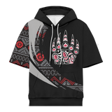 Powwow StoreHD0012352 Pattern Native Pride 3D Short  Hoodie