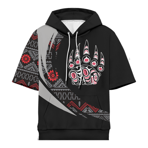 Powwow StoreHD0012352 Pattern Native Pride 3D Short  Hoodie