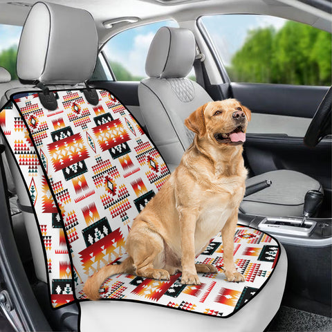 Powwow StoreGBNAT00075  Pattern Tribal Native Waterproof Car Front Seat Cover for Pet