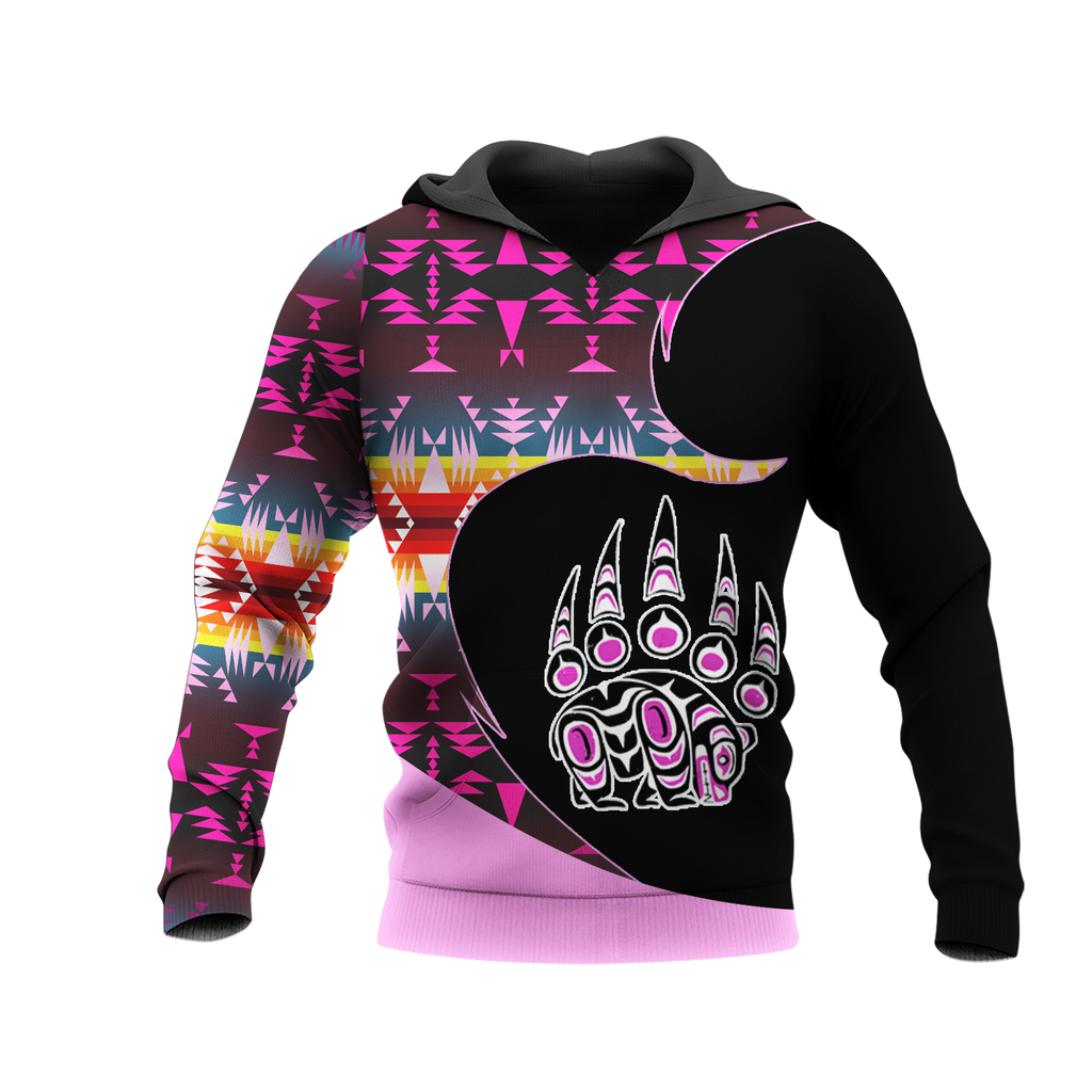 Powwow StoreHD001198 Pattern Native Pride 3D Hoodie