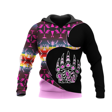 Powwow StoreHD001198 Pattern Native Pride 3D Hoodie