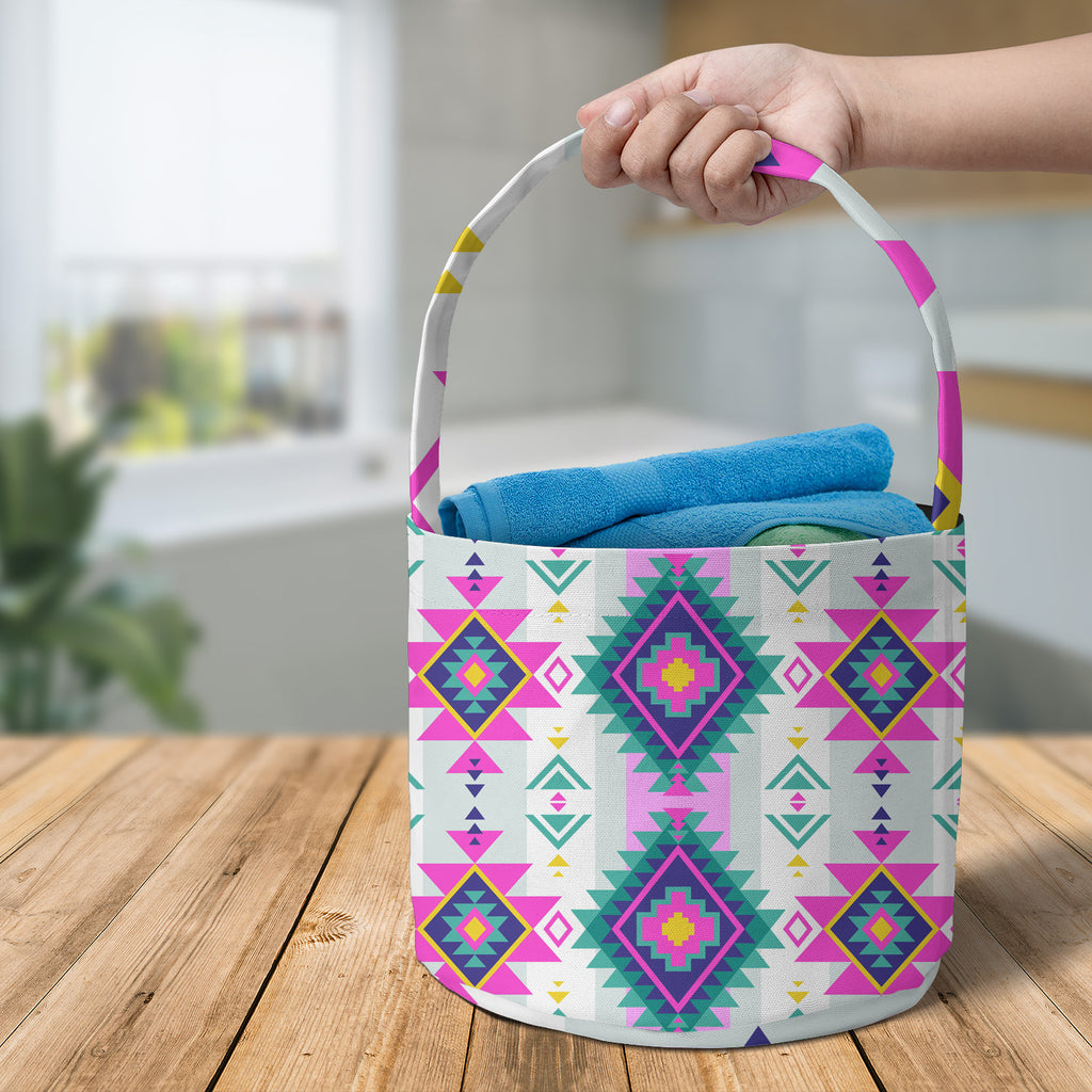 Powwow StoreBLK0023 Pattern Native Fabric Basket