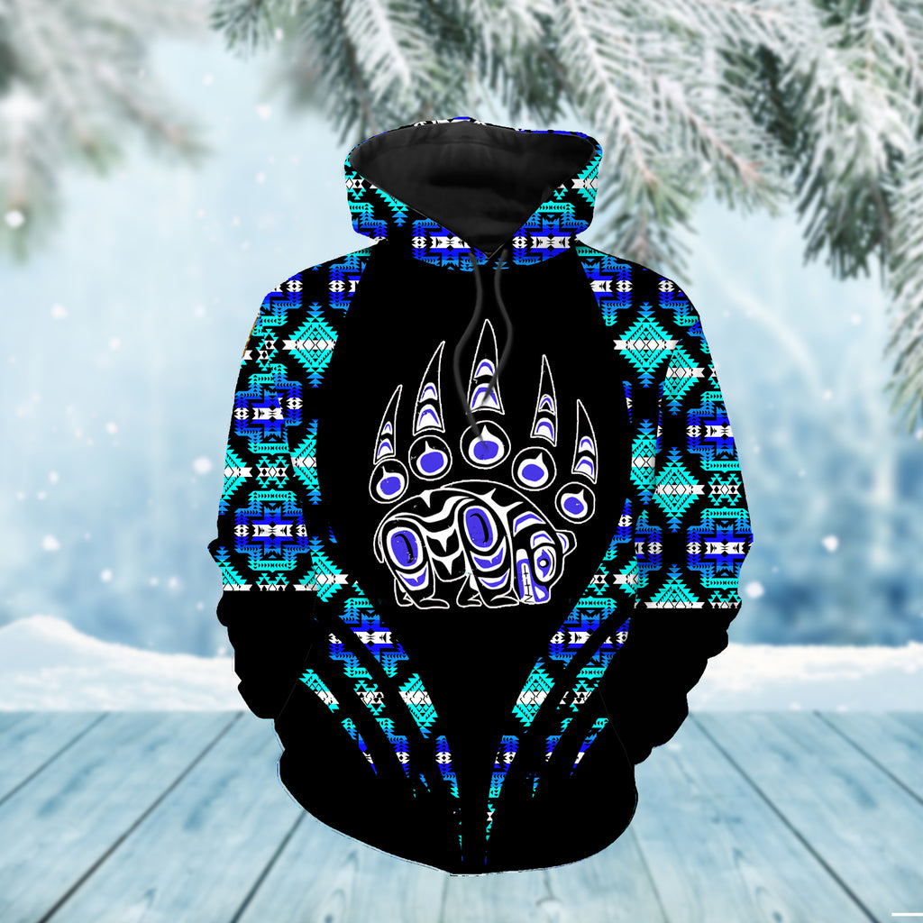 Powwow StoreHD0011636 Pattern Native Pride 3D Hoodie