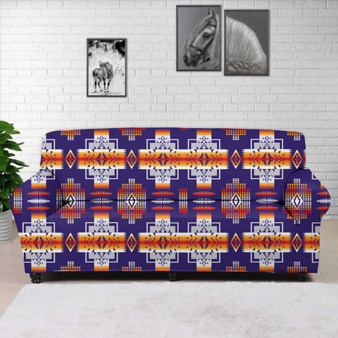 Powwow StoreGBNAT0004 Native Tribal Pattern Native Sofa Cover