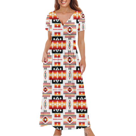 Powwow StoreGBNAT00075 Pattern Native Ladies Dress