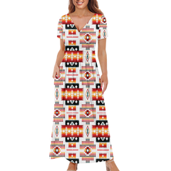 Powwow StoreGBNAT00075 Pattern Native Ladies Dress