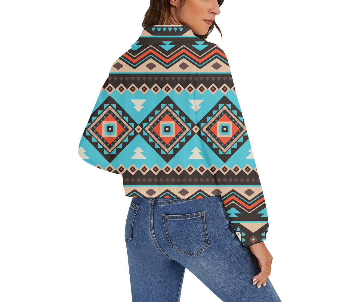 Powwow Storegb nat00319 pattern native american womens zip jacket